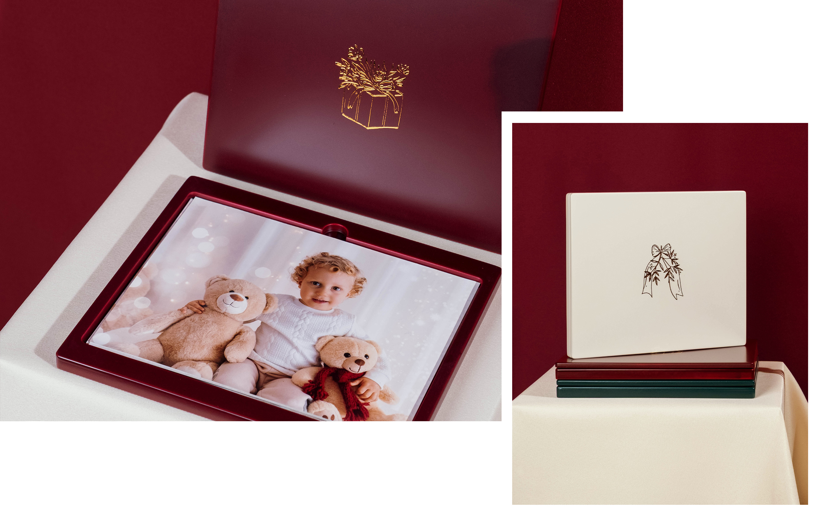 Print Box Santa Gold
